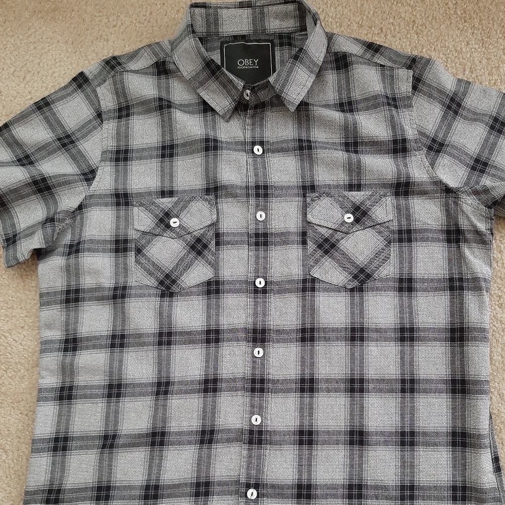 Obey Button-down Men's Shirt